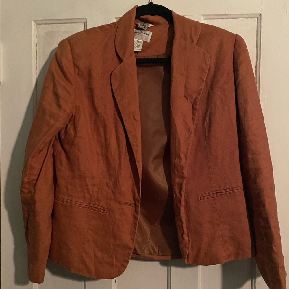 VINTAGE Carol Horn Linen Blazer